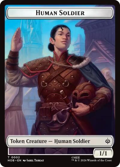 Human Soldier / Goblin Army (0004) Double-Sided Token (The Hobbit) Near Mint Foil