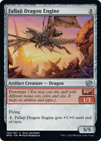 Fallaji Dragon Engine (The Brothers' War) Near Mint