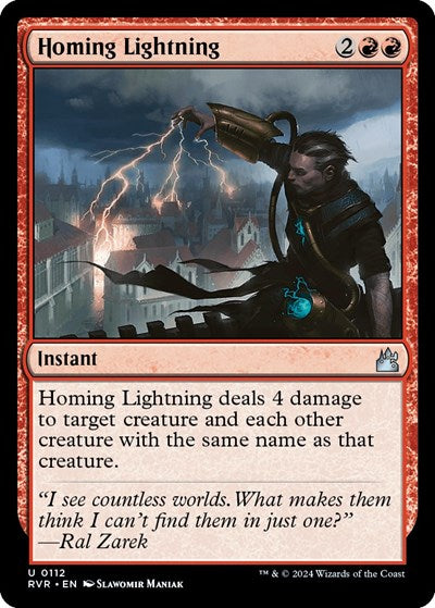 Homing Lightning (Ravnica Remastered) Near Mint Foil