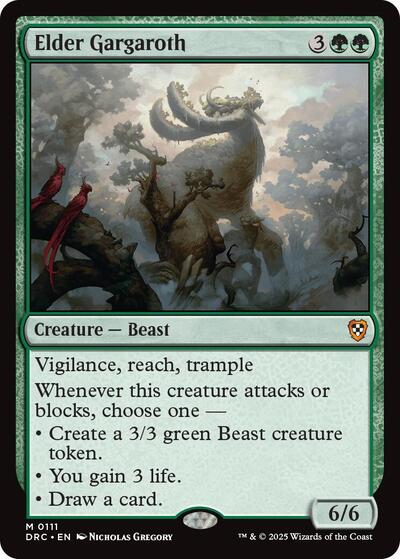 Elder Gargaroth (Commander: Aetherdrift) Near Mint