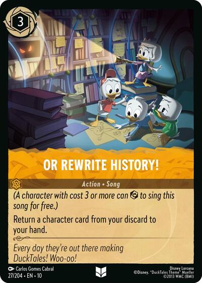 Or Rewrite History! (Whispers in the Well) Near Mint