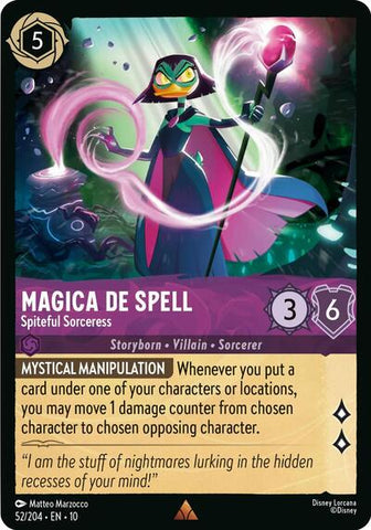 Magica De Spell - Spiteful Sorceress (Whispers in the Well) Near Mint Cold Foil
