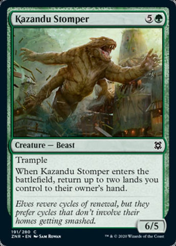Kazandu Stomper (Zendikar Rising) Near Mint Foil