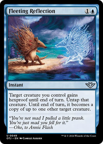 Fleeting Reflection (Outlaws of Thunder Junction) Near Mint Foil