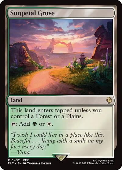 Sunpetal Grove (Commander: FINAL FANTASY) Near Mint