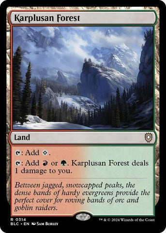 Karplusan Forest (Commander: Bloomburrow) Near Mint