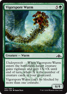 Vigorspore Wurm (Guilds of Ravnica) Near Mint Foil