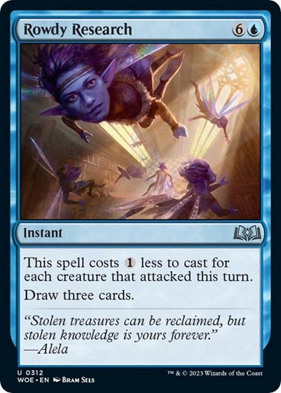 Rowdy Research (Wilds of Eldraine) Near Mint Foil