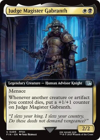 Judge Magister Gabranth (Extended Art) (Universes Beyond: FINAL FANTASY) Near Mint