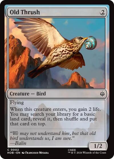 Old Thrush (The Hobbit) Near Mint