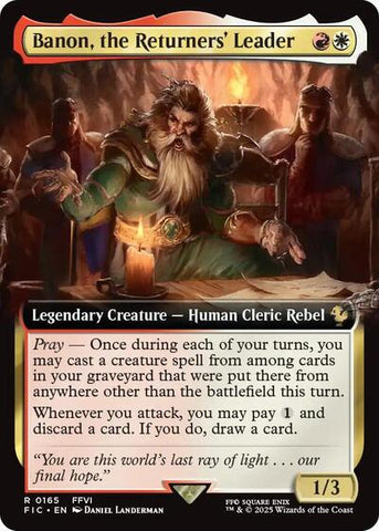 Banon, the Returners' Leader (Extended Art) (Commander: FINAL FANTASY) Near Mint