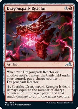 Dragonspark Reactor (Kamigawa: Neon Dynasty) Near Mint Foil