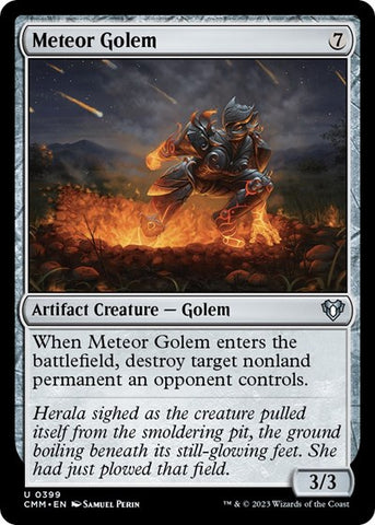 Meteor Golem (Commander Masters) Near Mint Foil