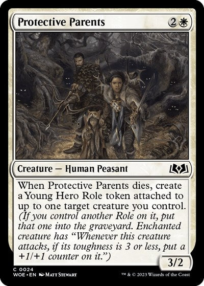 Protective Parents (Wilds of Eldraine) Near Mint Foil