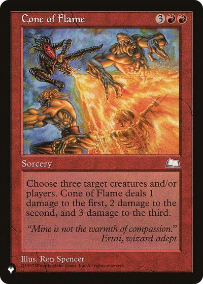 Cone of Flame (The List) Near Mint