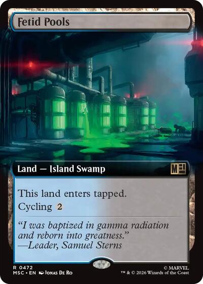 Fetid Pools (Extended Art) (Commander: Marvel Super Heroes) Near Mint