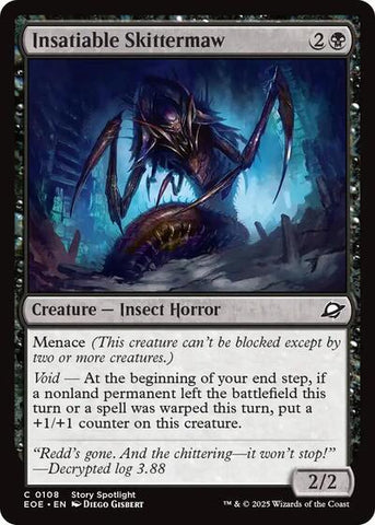 Insatiable Skittermaw (Edge of Eternities) Near Mint Foil