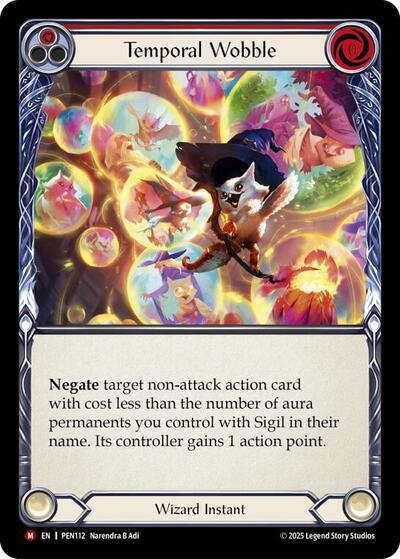 Temporal Wobble (Red) (Compendium of Rathe) Near Mint Foil