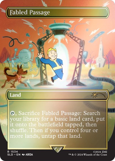 Fabled Passage (1534) (Rainbow Foil) (Secret Lair) Near Mint Foil