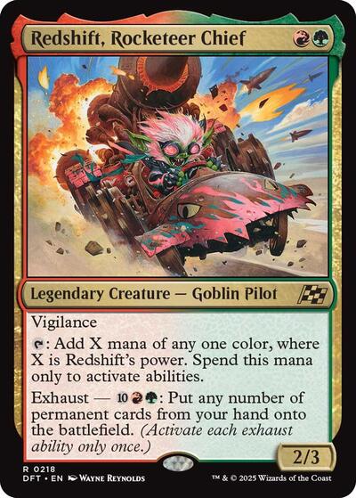 Redshift, Rocketeer Chief (Aetherdrift) Near Mint Foil