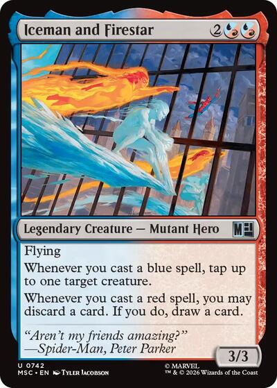 Iceman and Firestar (Marvel Super Heroes) Near Mint Foil