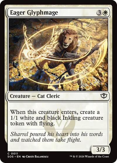 Eager Glyphmage (Secrets of Strixhaven) Near Mint Foil