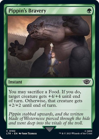 Pippin's Bravery (Universes Beyond: The Lord of the Rings: Tales of Middle-earth) Near Mint Foil
