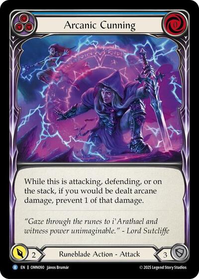 Arcanic Cunning (Blue) (Omens of the Third Age) Near Mint Foil