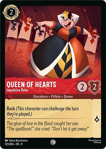 Queen of Hearts - Impulsive Ruler (Fabled) Near Mint Cold Foil