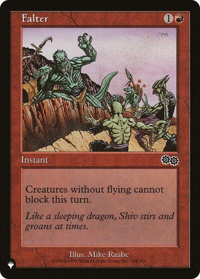 Falter (The List) Near Mint