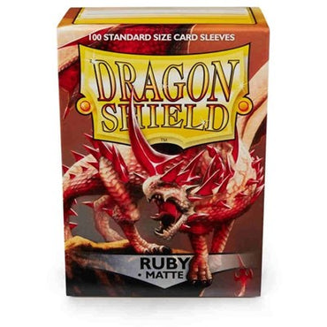 Dragon Shield Matte Sleeves Ruby (100-Pack) (Dragon Shield) New