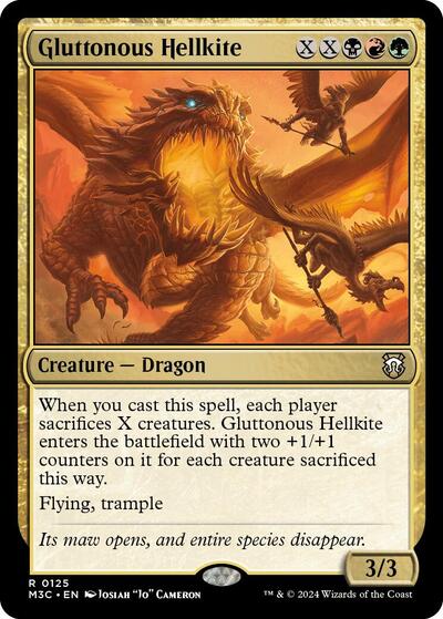 Gluttonous Hellkite (Commander: Modern Horizons 3) Near Mint