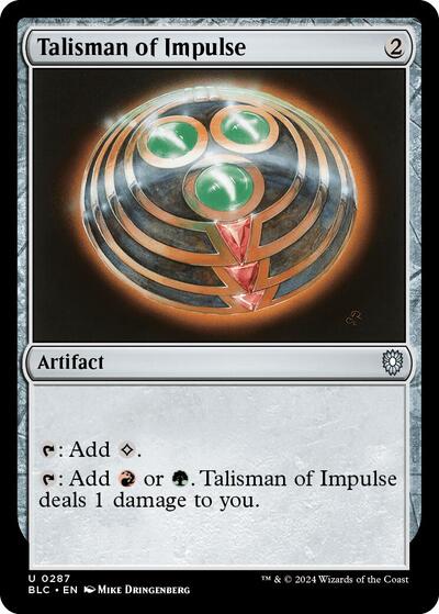 Talisman of Impulse (Commander: Bloomburrow) Near Mint
