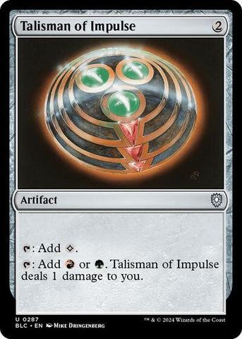 Talisman of Impulse (Commander: Bloomburrow) Near Mint
