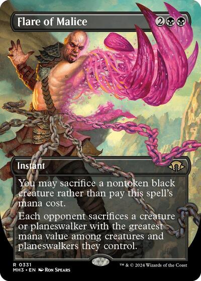 Flare of Malice (Borderless) (Modern Horizons 3) Near Mint