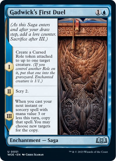 Gadwick's First Duel (Wilds of Eldraine) Near Mint Foil