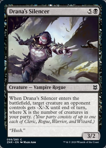 Drana's Silencer (Zendikar Rising) Near Mint Foil