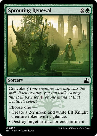 Sprouting Renewal (Ravnica Remastered) Near Mint Foil