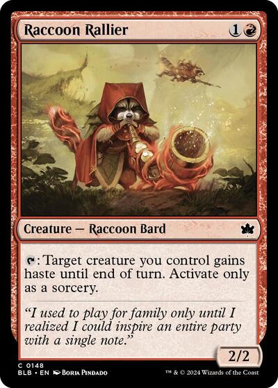 Raccoon Rallier (Bloomburrow) Near Mint Foil