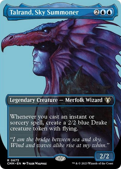 Talrand, Sky Summoner (Borderless) (Commander Masters) Near Mint Foil