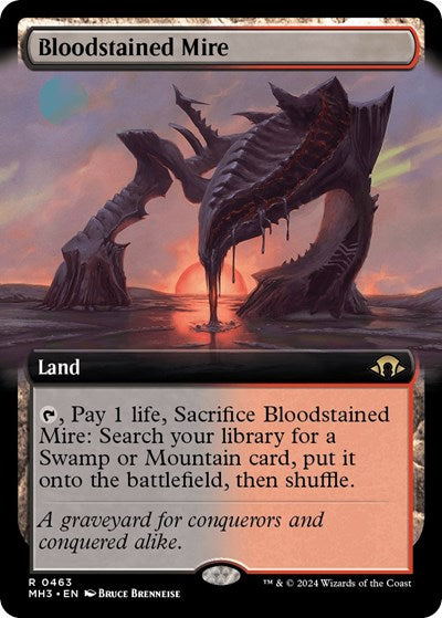Bloodstained Mire (Extended Art) (Modern Horizons 3) Near Mint