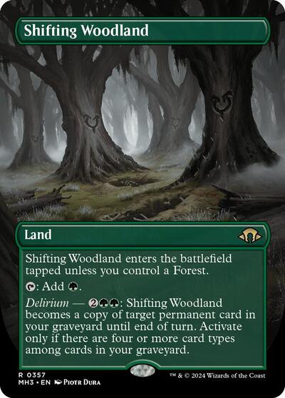 Shifting Woodland (Borderless) (Modern Horizons 3) Near Mint