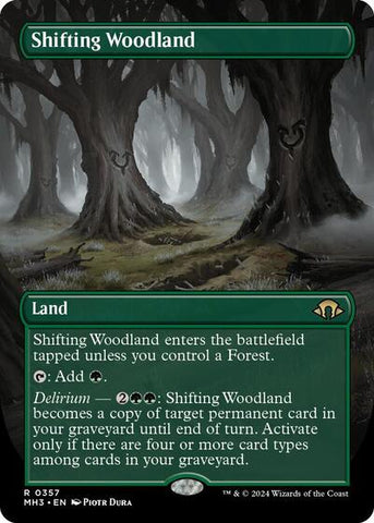 Shifting Woodland (Borderless) (Modern Horizons 3) Near Mint
