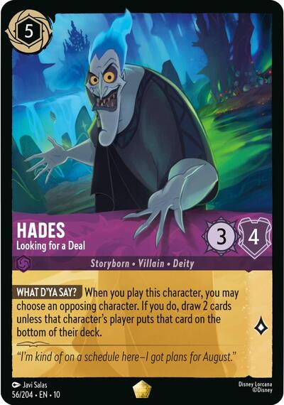 Hades - Looking for a Deal (Whispers in the Well) Near Mint Cold Foil