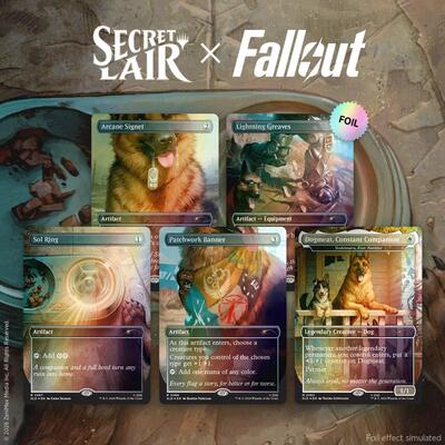Secret Lair Drop: Secret Lair x Fallout: Greet the Dog Traditional Foil Edition