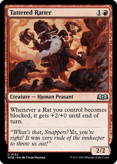 Tattered Ratter (Wilds of Eldraine) Near Mint Foil