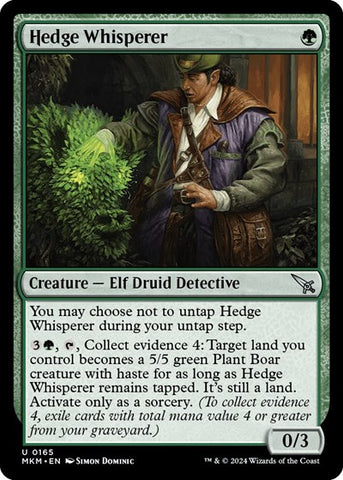 Hedge Whisperer (Murders at Karlov Manor) Near Mint Foil