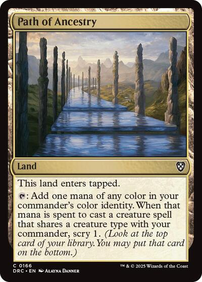 Path of Ancestry (0166) (Commander: Aetherdrift) Near Mint