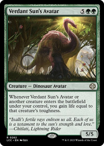 Verdant Sun's Avatar (Commander: The Lost Caverns of Ixalan) Near Mint