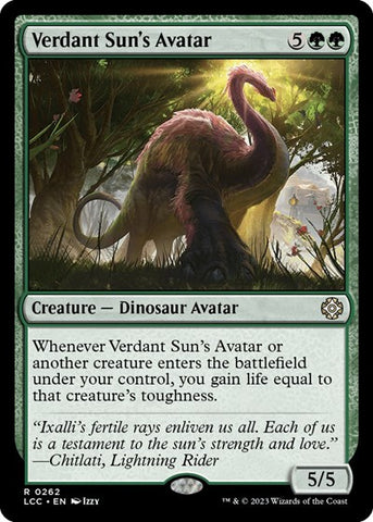 Verdant Sun's Avatar (Commander: The Lost Caverns of Ixalan) Near Mint